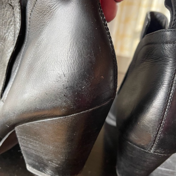 Dolce Vita Booties Leather Pull On Black Size 9 - Picture 3 of 7